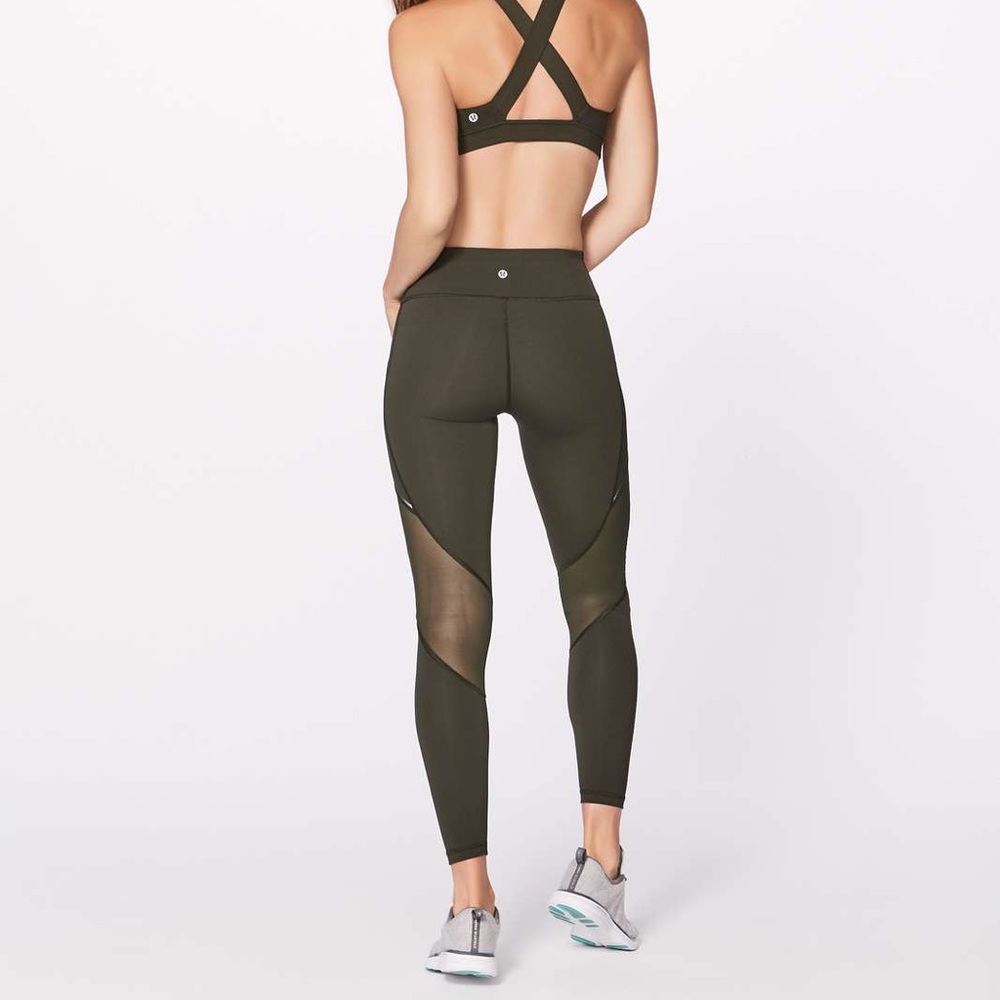 Lululemon Miles Ahead Tight 28" Dark Olive Size 10